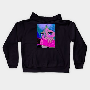 Old school Anime color 1 Kids Hoodie